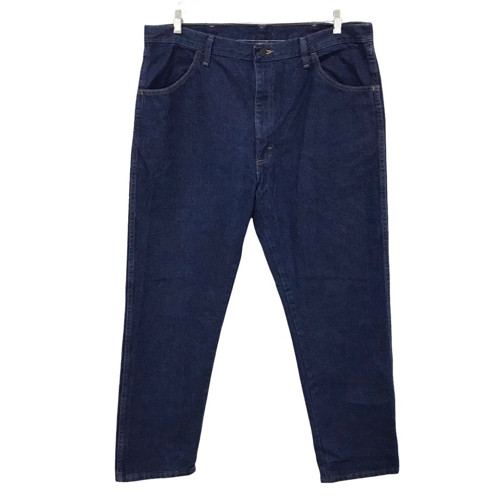 RUSTLER Jeans Dark Wash Blue Denim 40x30 Straight Leg Regular Fit